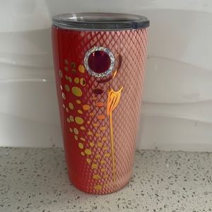 Yeti custom tumbler cup with lid, fish design with clear coat